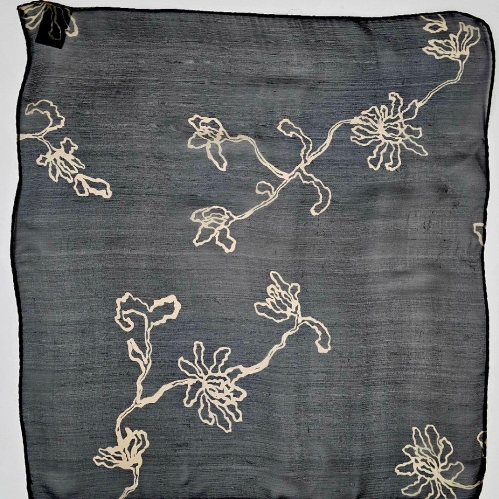 The Limited Black and Cream Decorative Scarf